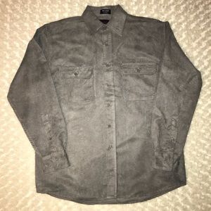 Men’s Sz M soft suede button down Preswick & Moore